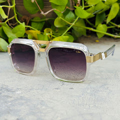 Cazal –669 - 52 –  Transparent Black – Acetate - Metal - Sunglasses – Unisex - Premium