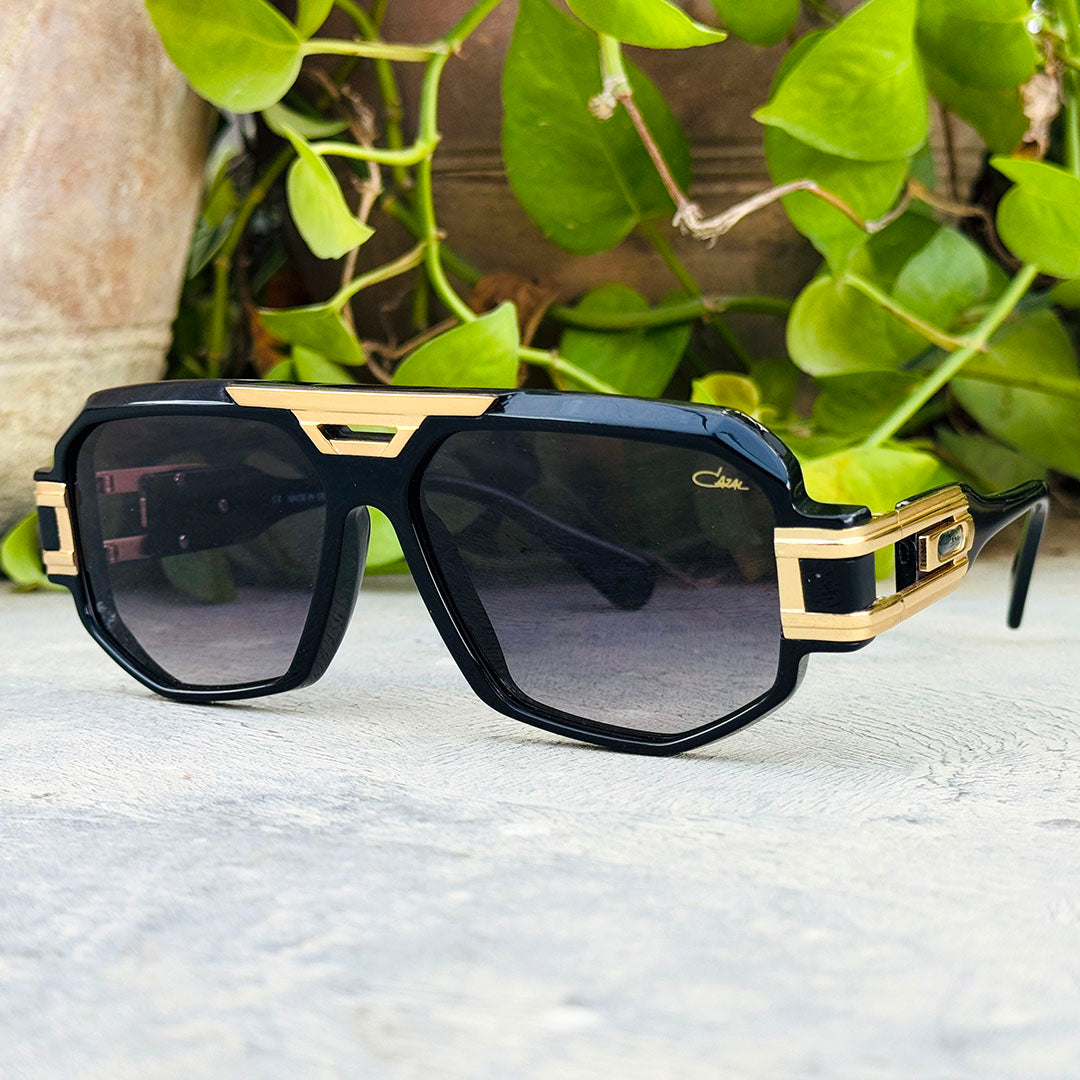 Cazal – 675 - 52 – Black – Acetate - Metal - Sunglasses – Unisex - Premium