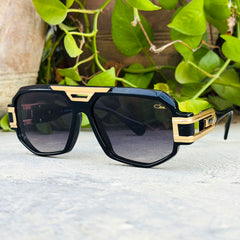 Cazal – 675 - 52 – Black – Acetate - Metal - Sunglasses – Unisex - Premium
