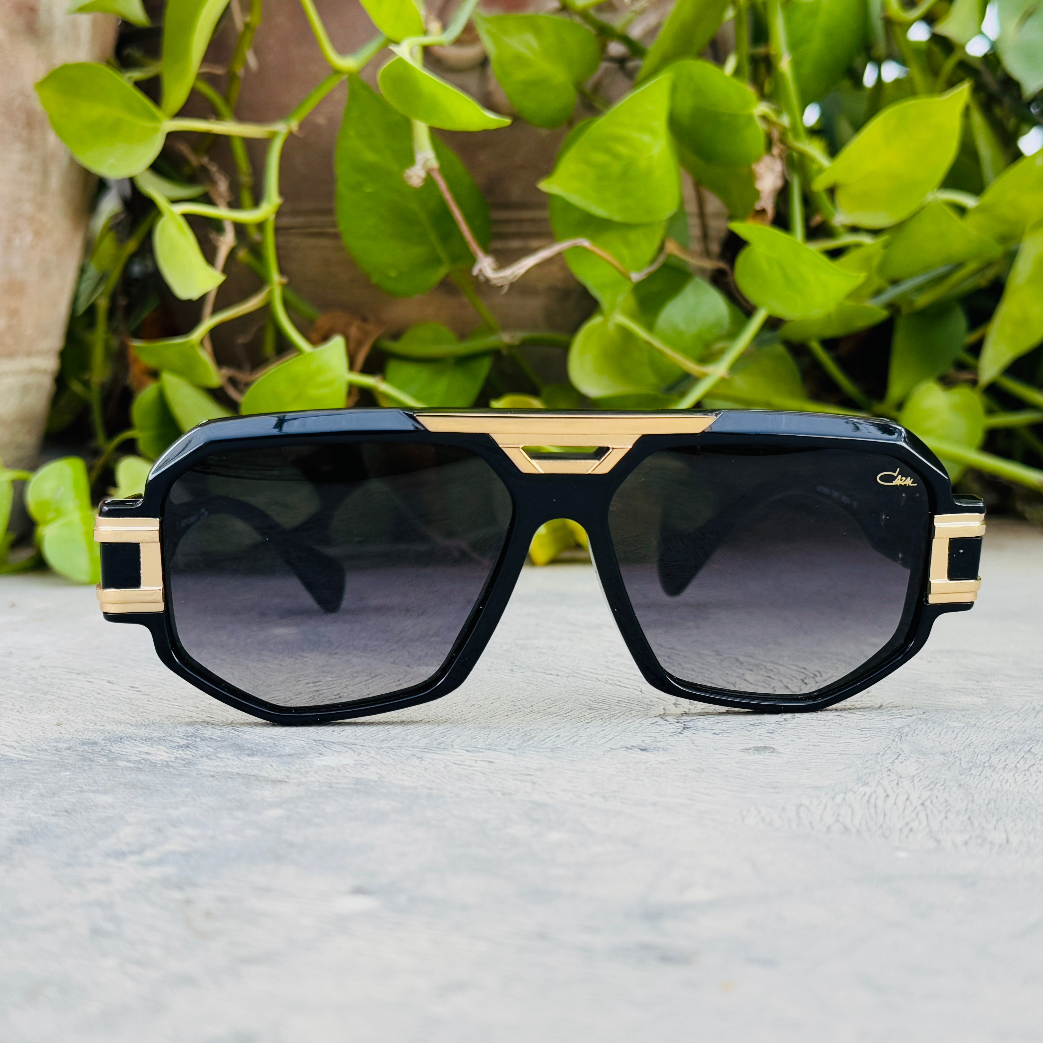 Cazal – 675 - 52 – Black – Acetate - Metal - Sunglasses – Unisex - Premium