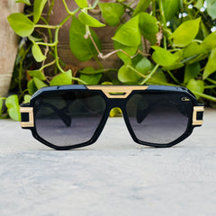 Cazal – 675 - 52 – Black – Acetate - Metal - Sunglasses – Unisex - Premium