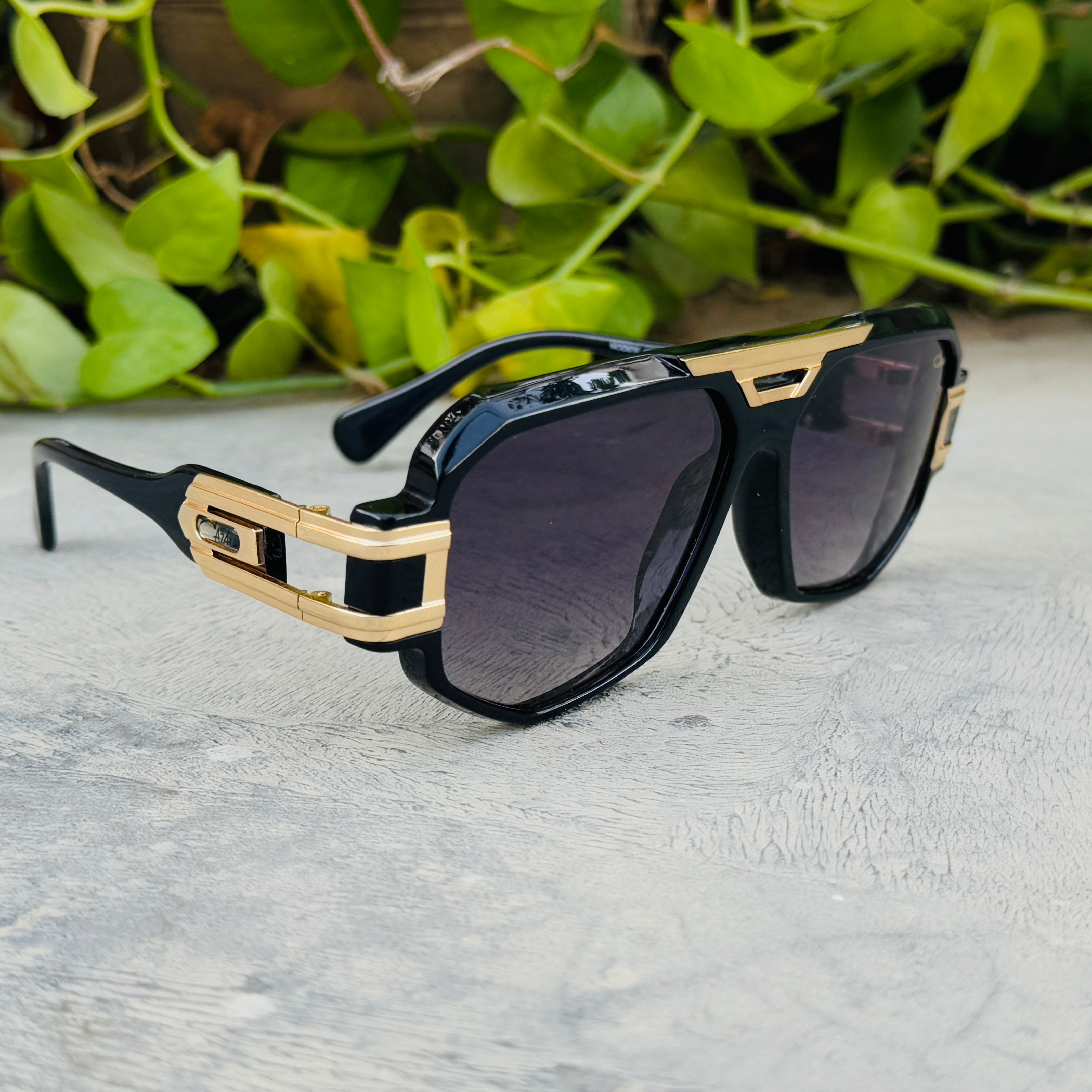 Cazal – 675 - 52 – Black – Acetate - Metal - Sunglasses – Unisex - Premium