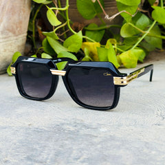 Cazal – 8043 - 55 – Golden Black – Acetate - Metal - Sunglasses – Unisex - Premium