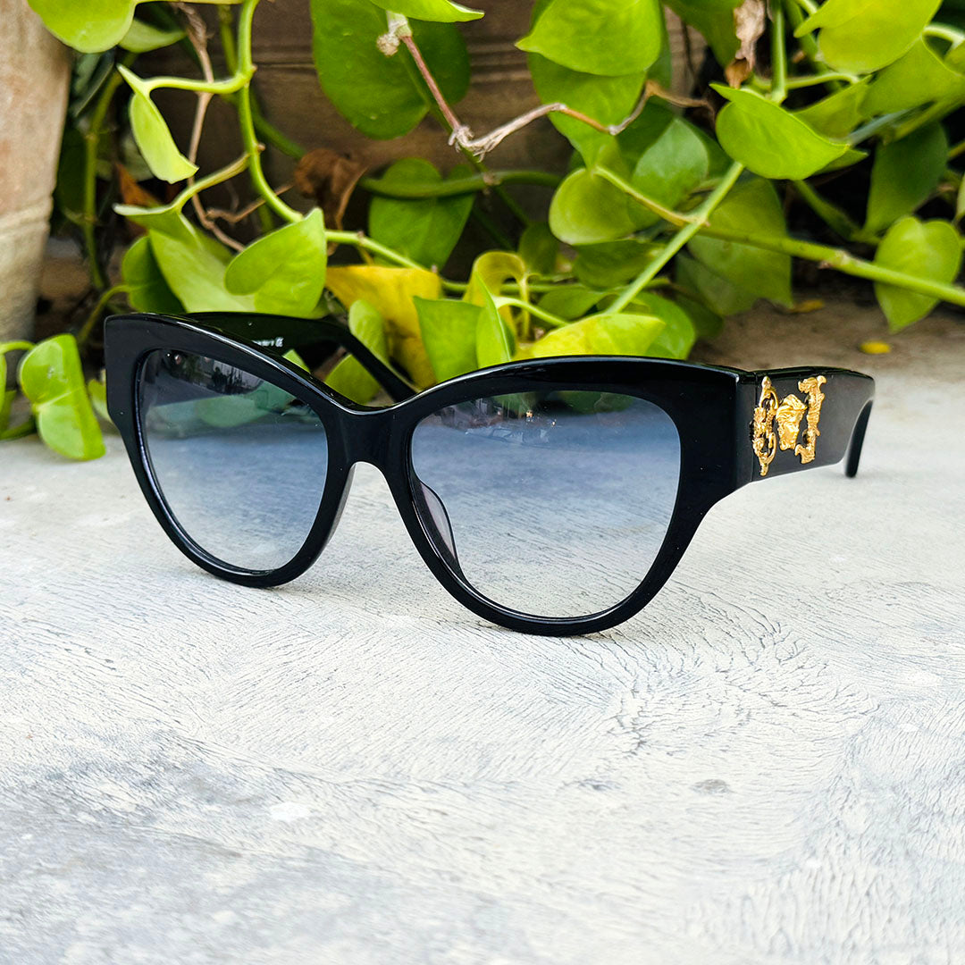 Versace – 4322 - 55 – Black Blue – Acetate - Sunglasses – Ladies - Premium