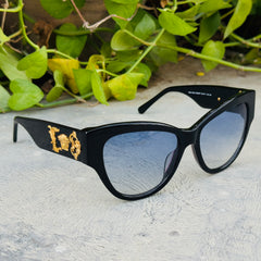 Versace – 4322 - 55 – Black Blue – Acetate - Sunglasses – Ladies - Premium