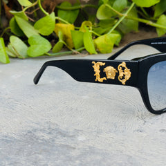 Versace – 4322 - 55 – Black Blue – Acetate - Sunglasses – Ladies - Premium