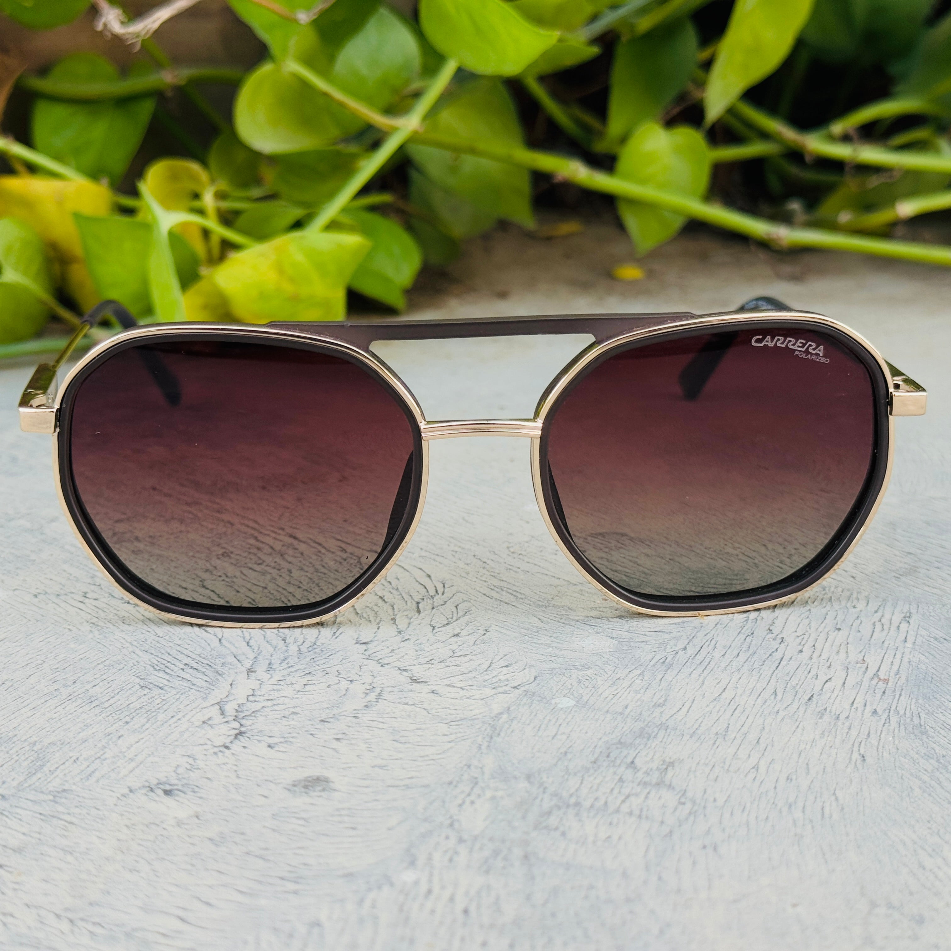 Carrera – 2271 - 55 – Golden Brown – Acetate - Metal - Sunglasses – Unisex - Premium