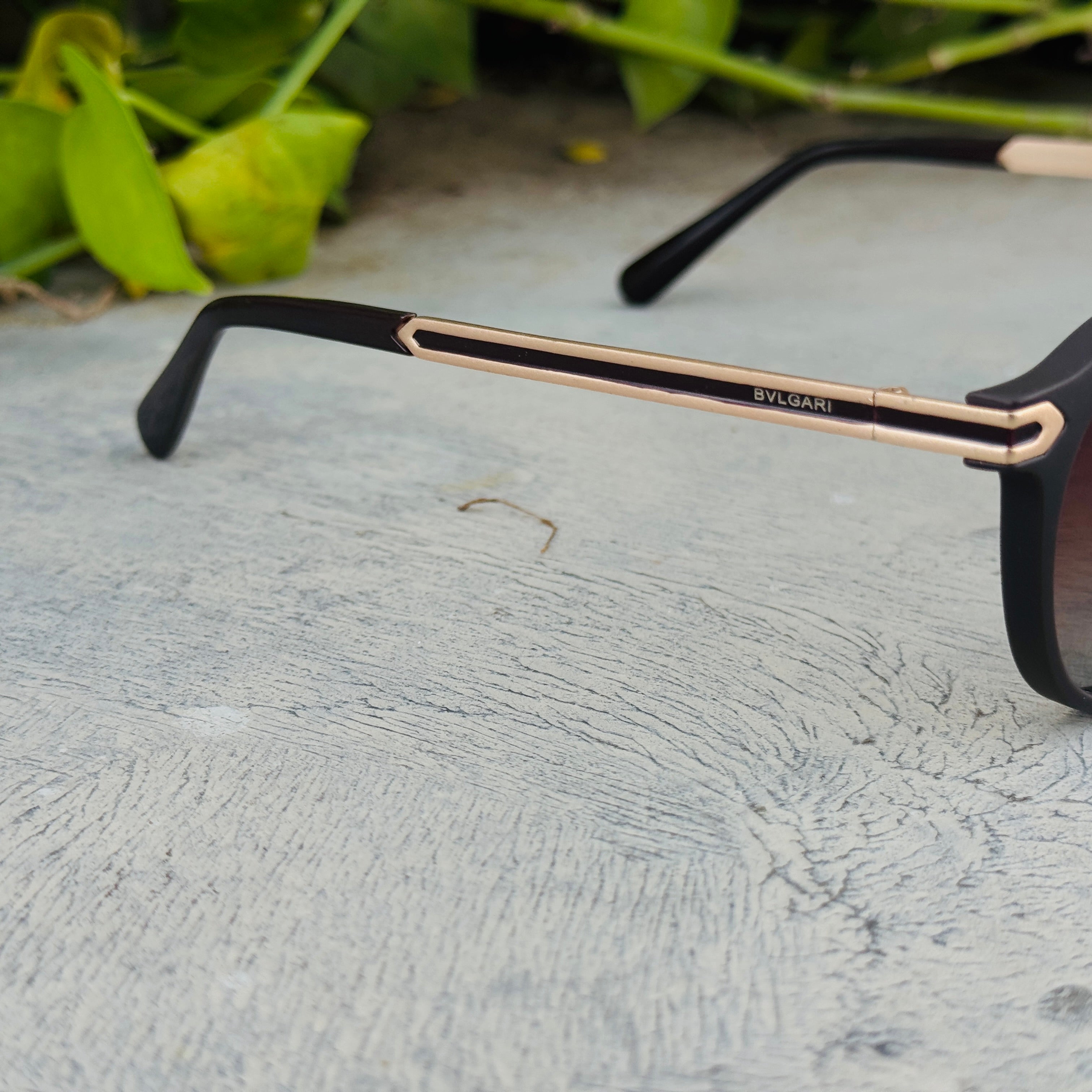 Bvlgari – 3046 - 49 – Golden Brown – Acetate - Metal - Sunglasses – Unisex - Premium