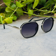 Carrera – 2271 - 55 – Silver Black – Acetate - Metal - Sunglasses – Unisex - Premium