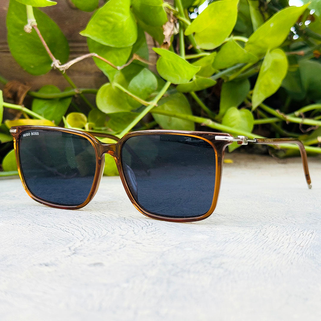 Boss – 1371 - 57 – Mustard Black – Acetate - Sunglasses – Unisex - Premium