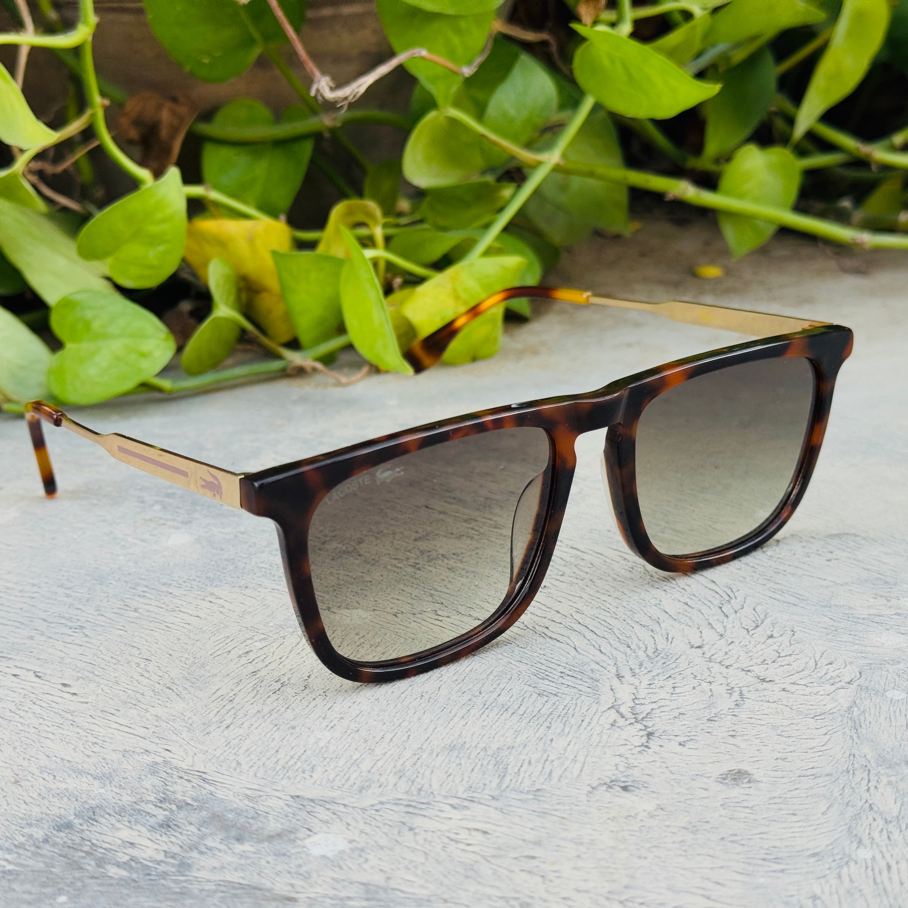 Lacoste – 1371 - 57 – Tortoise Green – Acetate - Metal - Sunglasses – Unisex - Premium