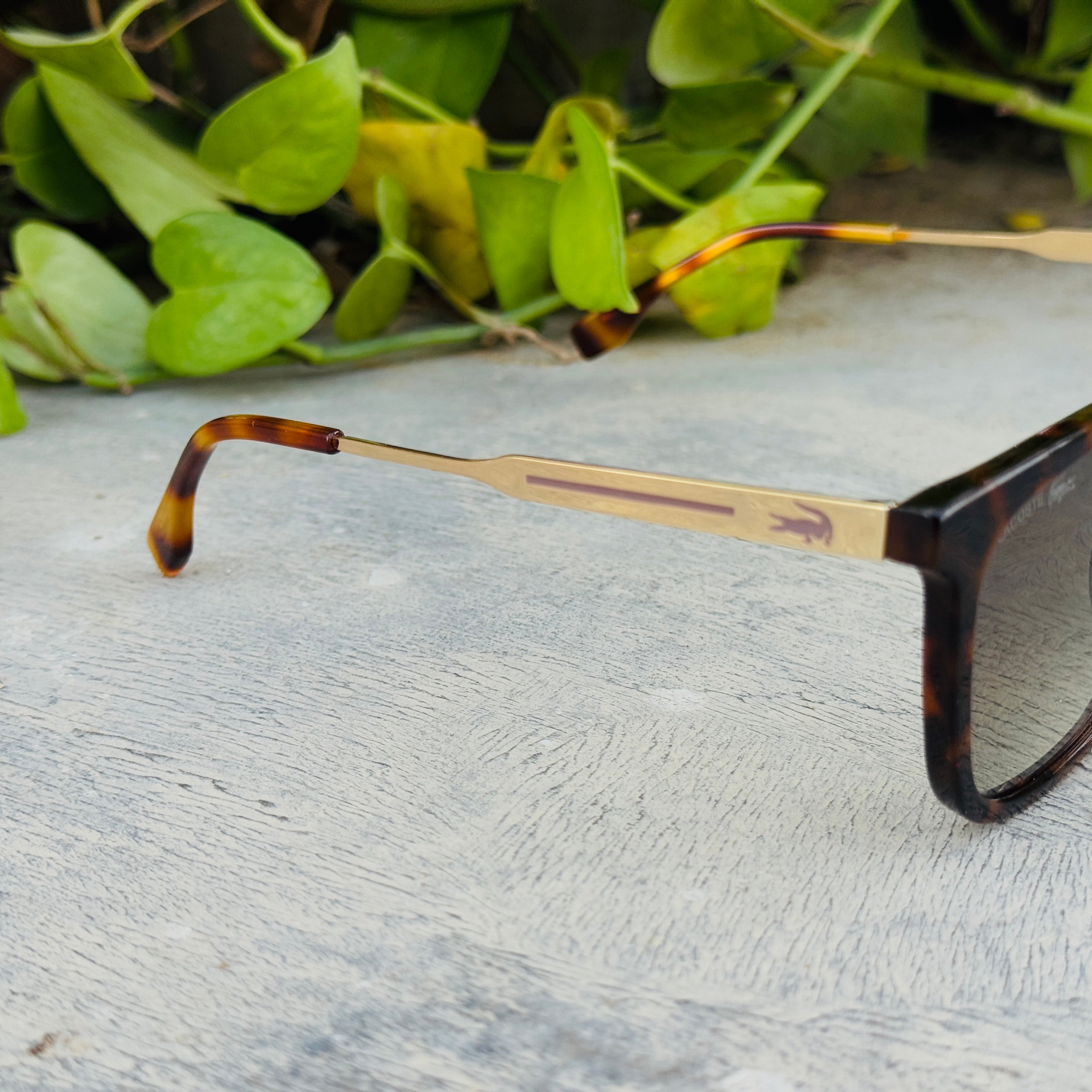 Lacoste – 1371 - 57 – Tortoise Green – Acetate - Metal - Sunglasses – Unisex - Premium