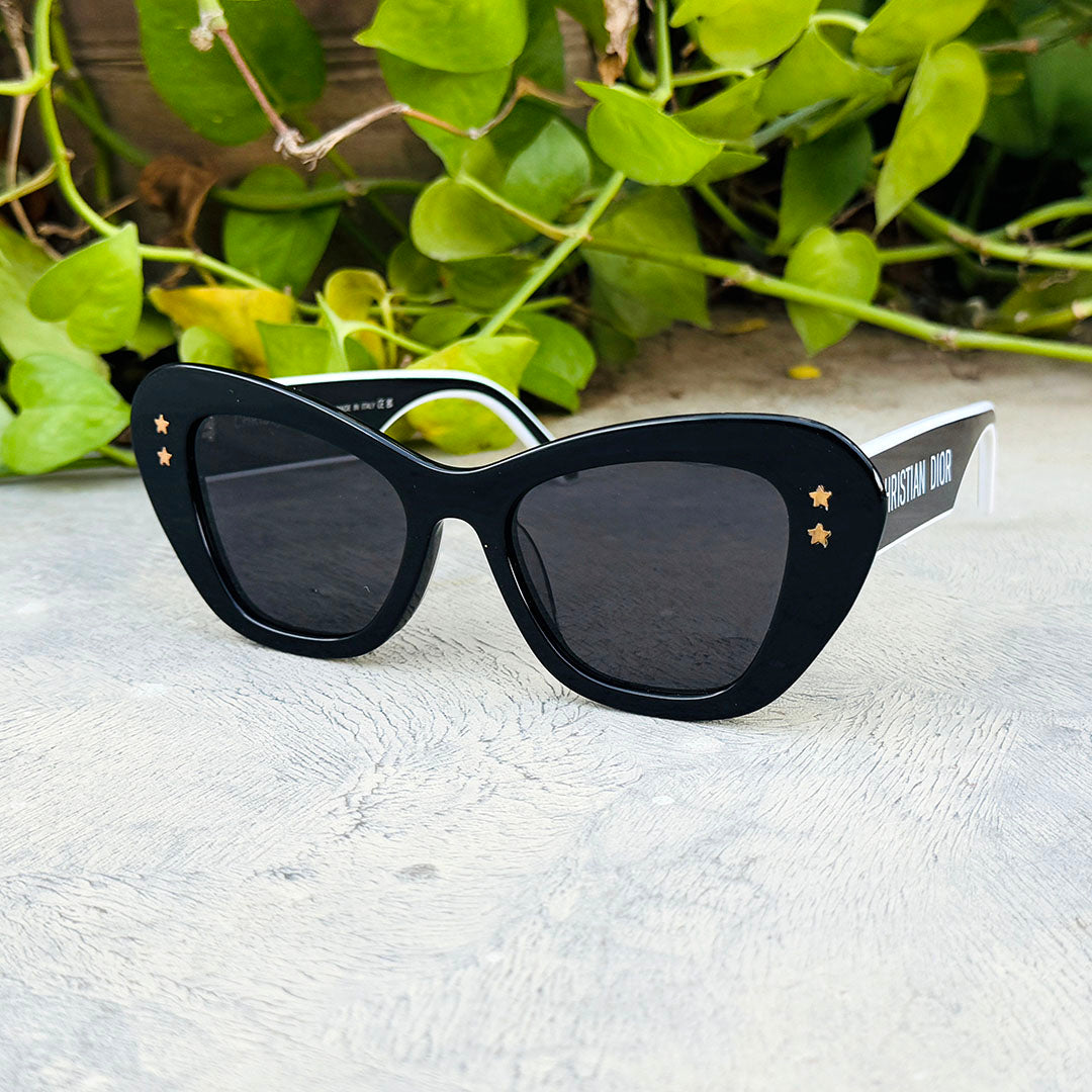 Dior – B3U - 52 – Black White – Acetate - Sunglasses – Women - Premium