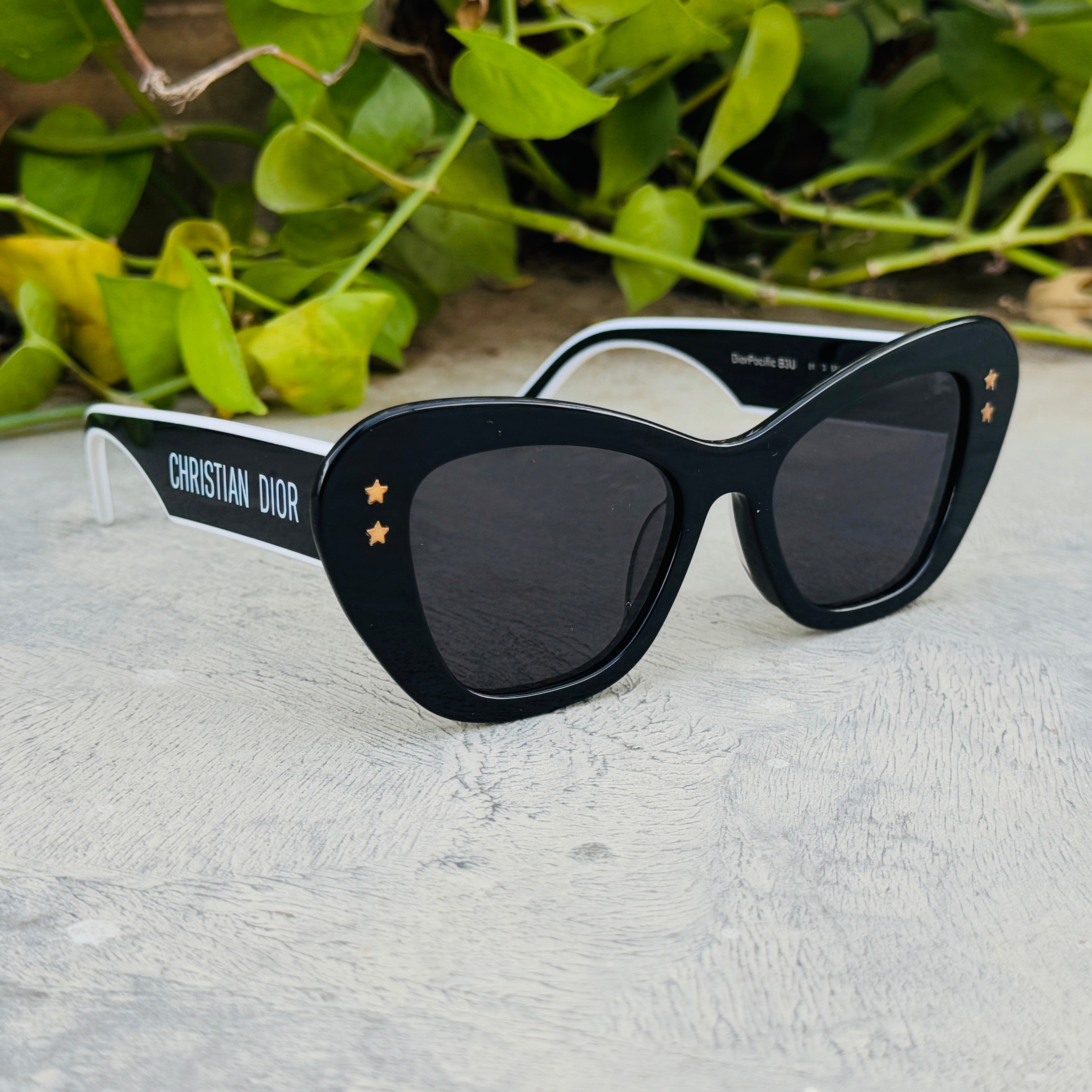 Dior – B3U - 52 – Black White – Acetate - Sunglasses – Women - Premium