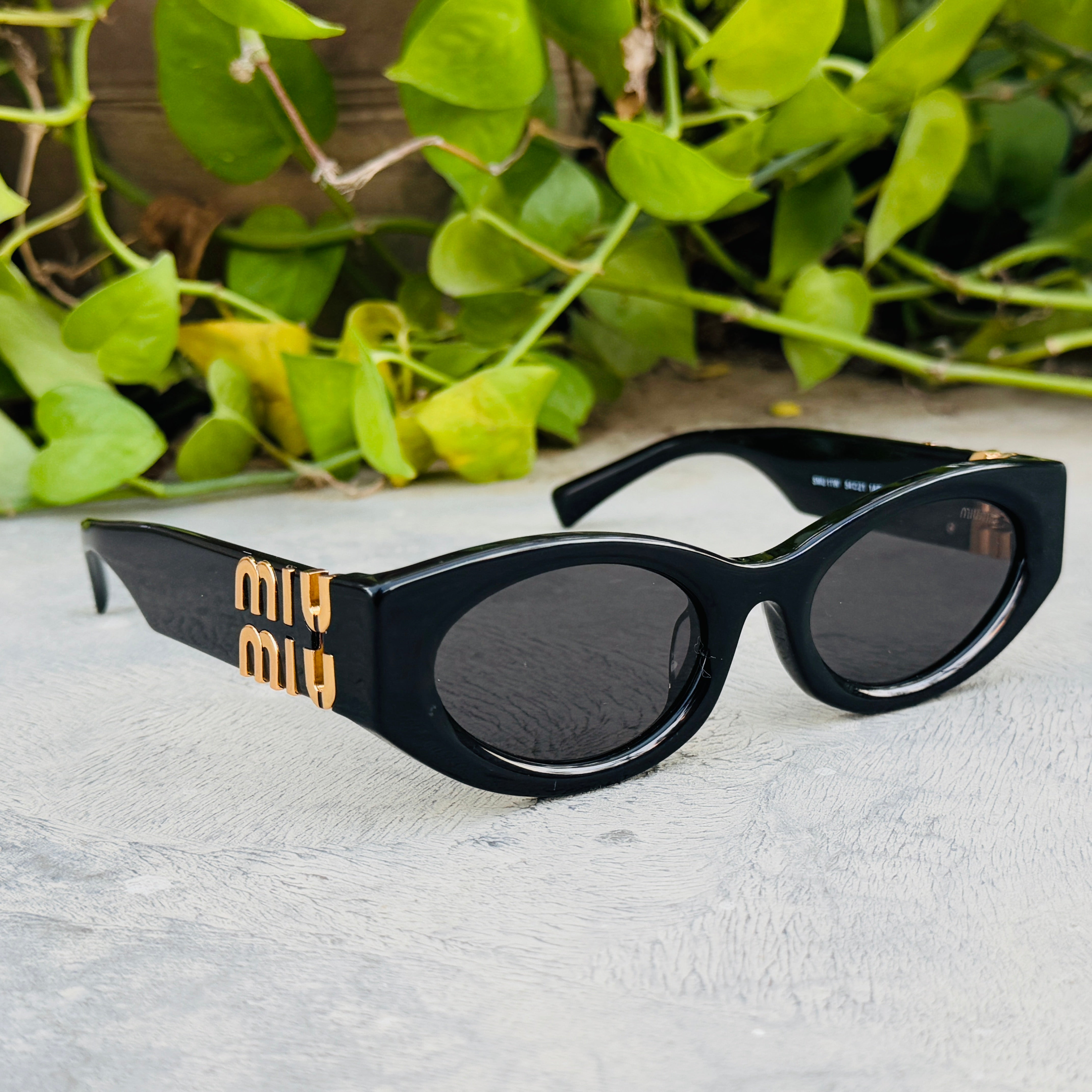 Miu Miu – 11W - 54 – Black – Acetate - Sunglasses – Ladies - Premium