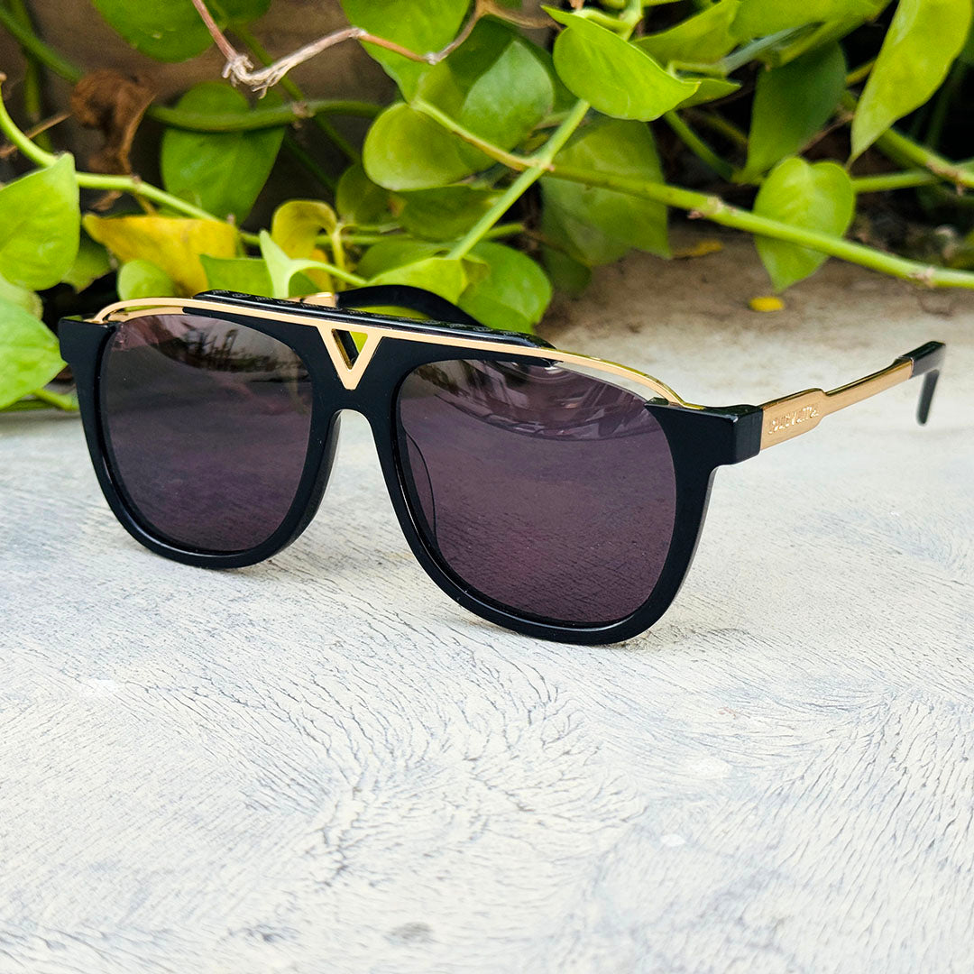 Louis Vuitton – 0937 - 54 – Golden Black – Acetate - Metal- Sunglasses – Unisex - Premium