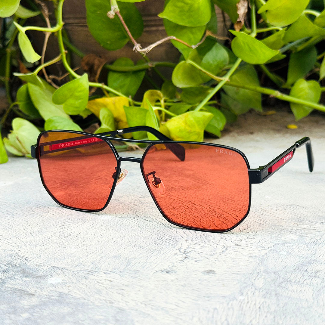 Prada – 51ZS- 59 – Black Red – Metal - Sunglasses – Unisex - Premium