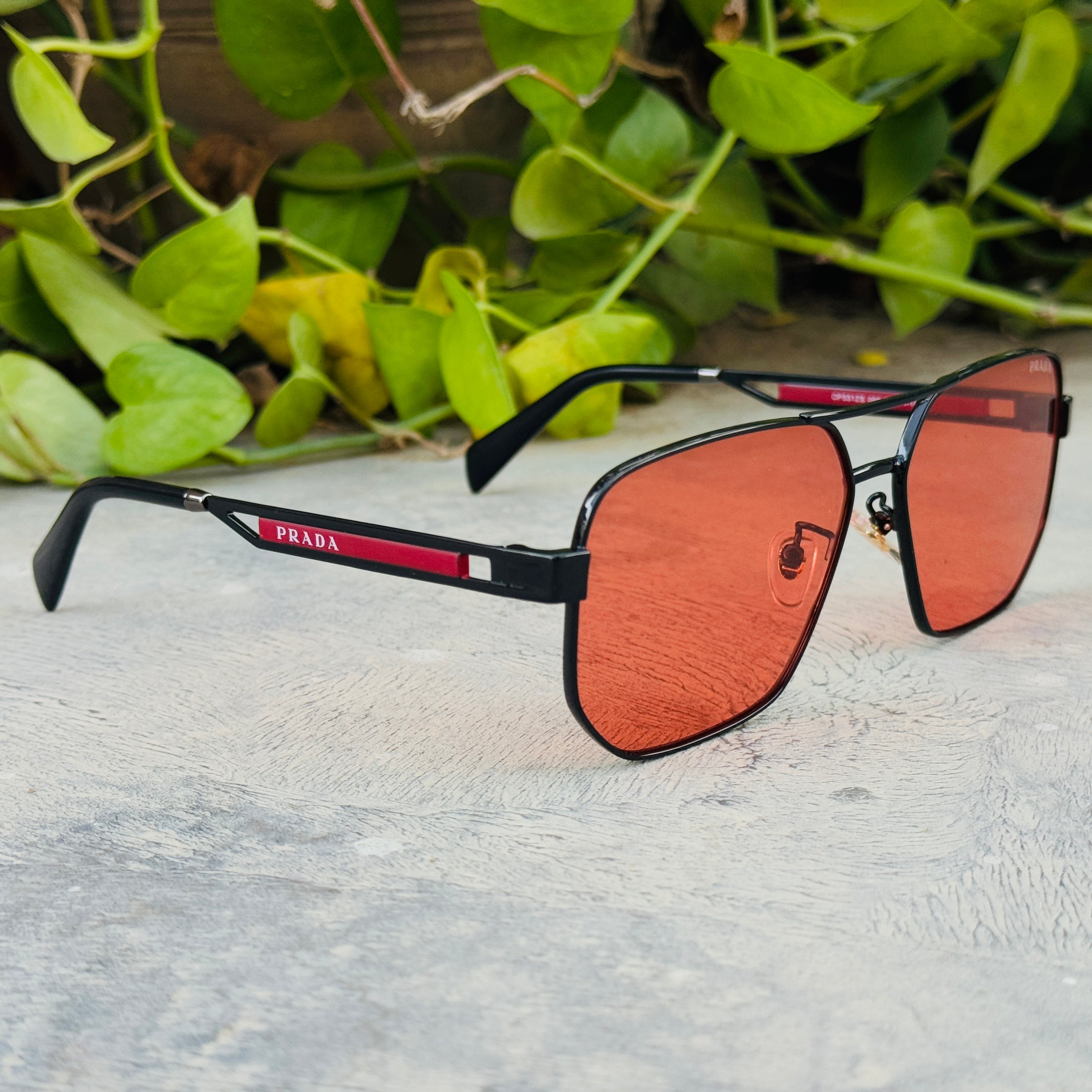 Prada – 51ZS- 59 – Black Red – Metal - Sunglasses – Unisex - Premium