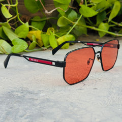 Prada – 51ZS- 59 – Black Red – Metal - Sunglasses – Unisex - Premium