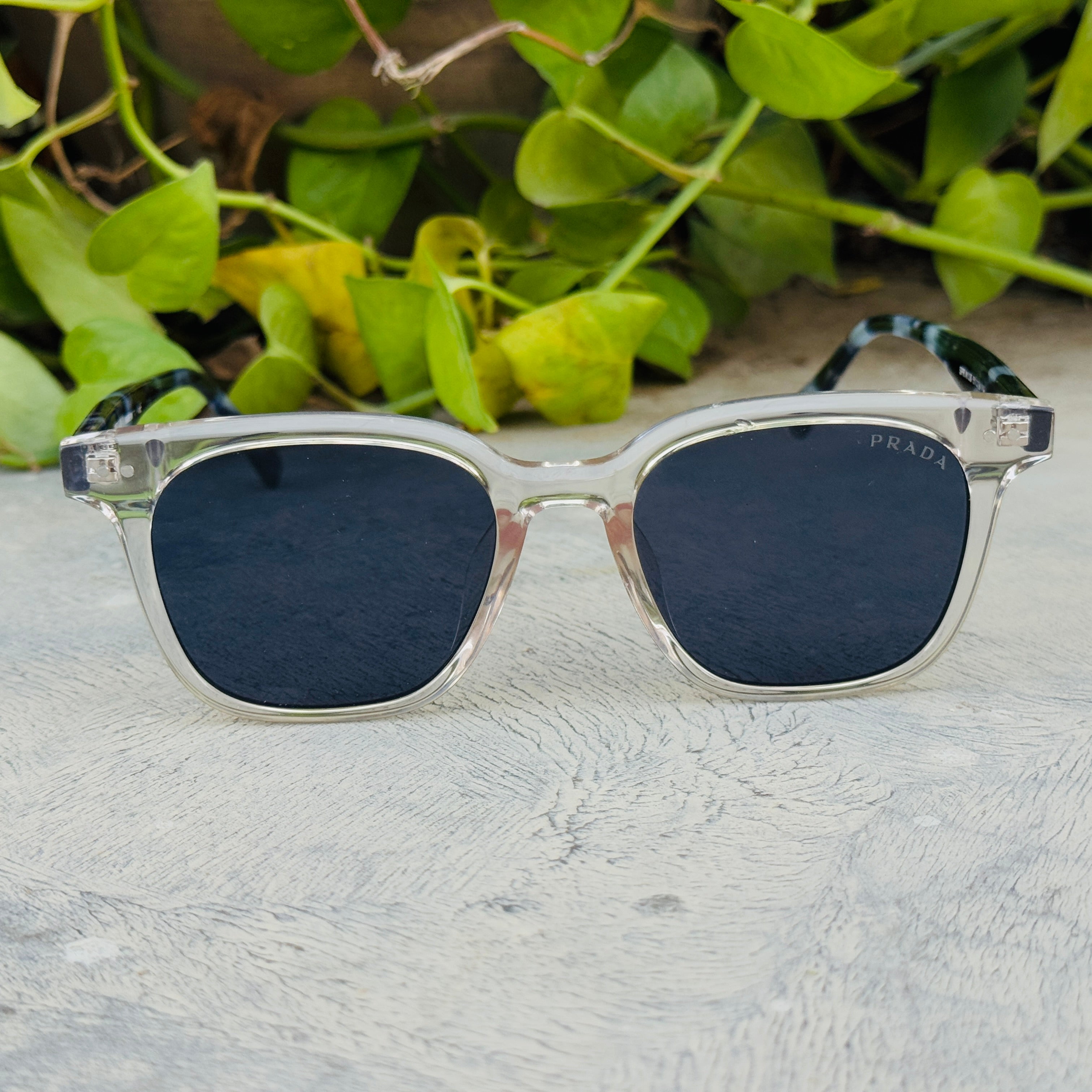 Prada – A10S - 51 – Transparent Black – Acetate - Sunglasses – Unisex - Premium