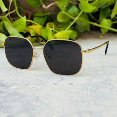 Prada – A59V- 55 –  Golden Black – Metal - Sunglasses – Unisex - Premium