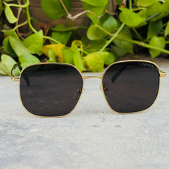 Prada – A59V- 55 –  Golden Black – Metal - Sunglasses – Unisex - Premium