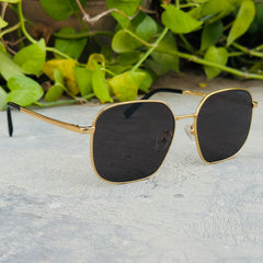 Prada – A59V- 55 –  Golden Black – Metal - Sunglasses – Unisex - Premium