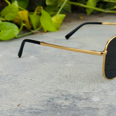 Prada – A59V- 55 –  Golden Black – Metal - Sunglasses – Unisex - Premium