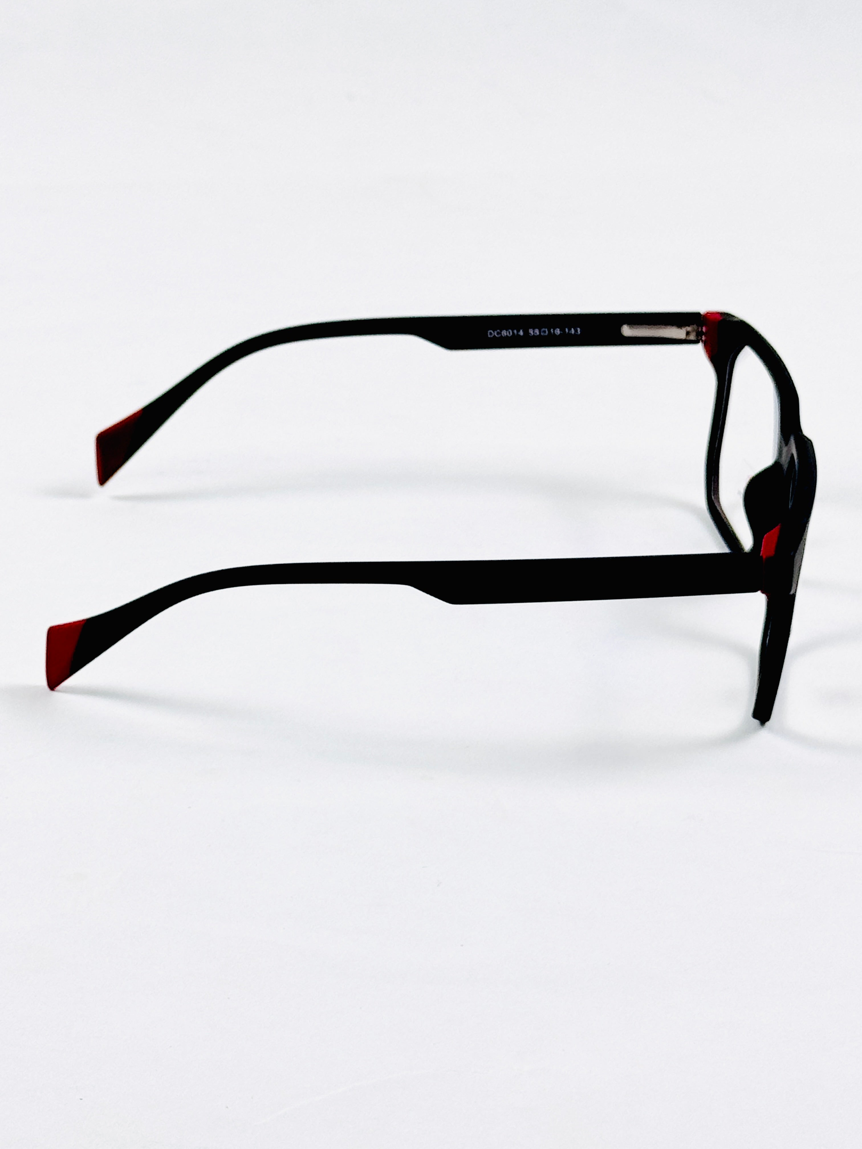 Moscot-style_Black_Red_acetate_optical_glasses side view – Glassiz Mart