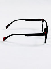 Moscot-style_Black_Red_acetate_optical_glasses side view – Glassiz Mart