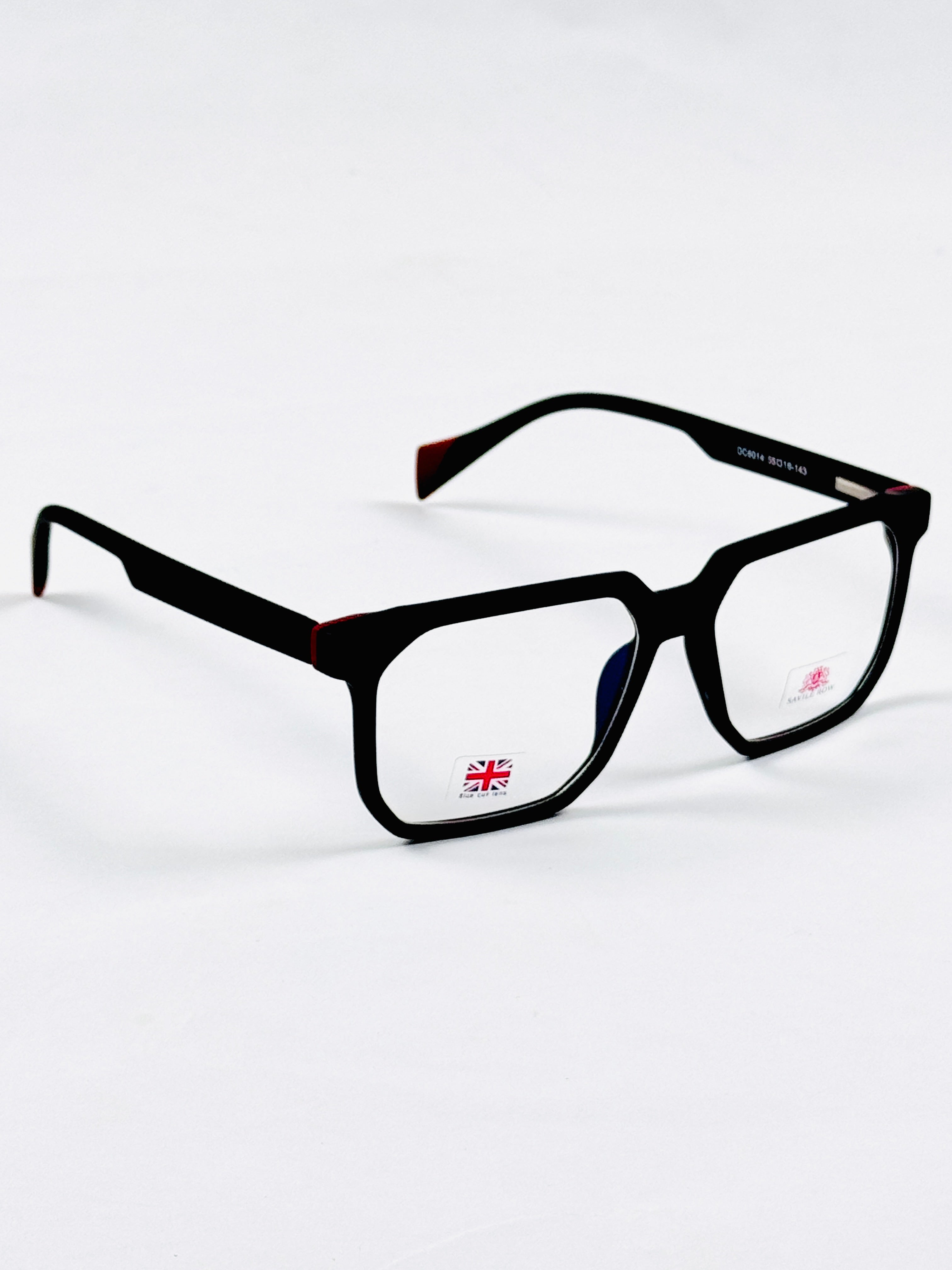 Moscot-style_Black_Red_acetate_optical_glasses side view – Glassiz Mart