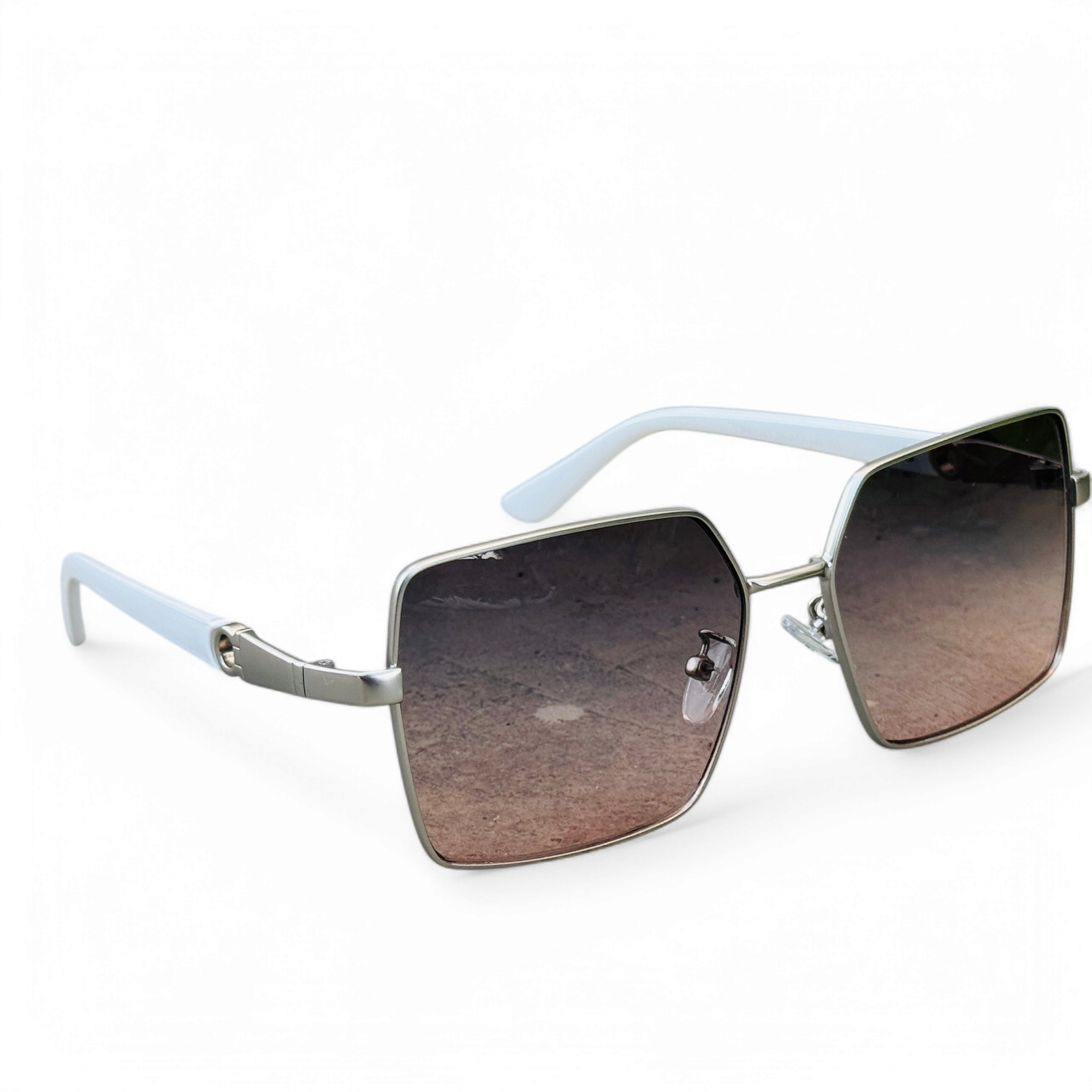 Ferragamo – 2061 – 56 – White Pink –- Metal – Sunglasses – Ladies