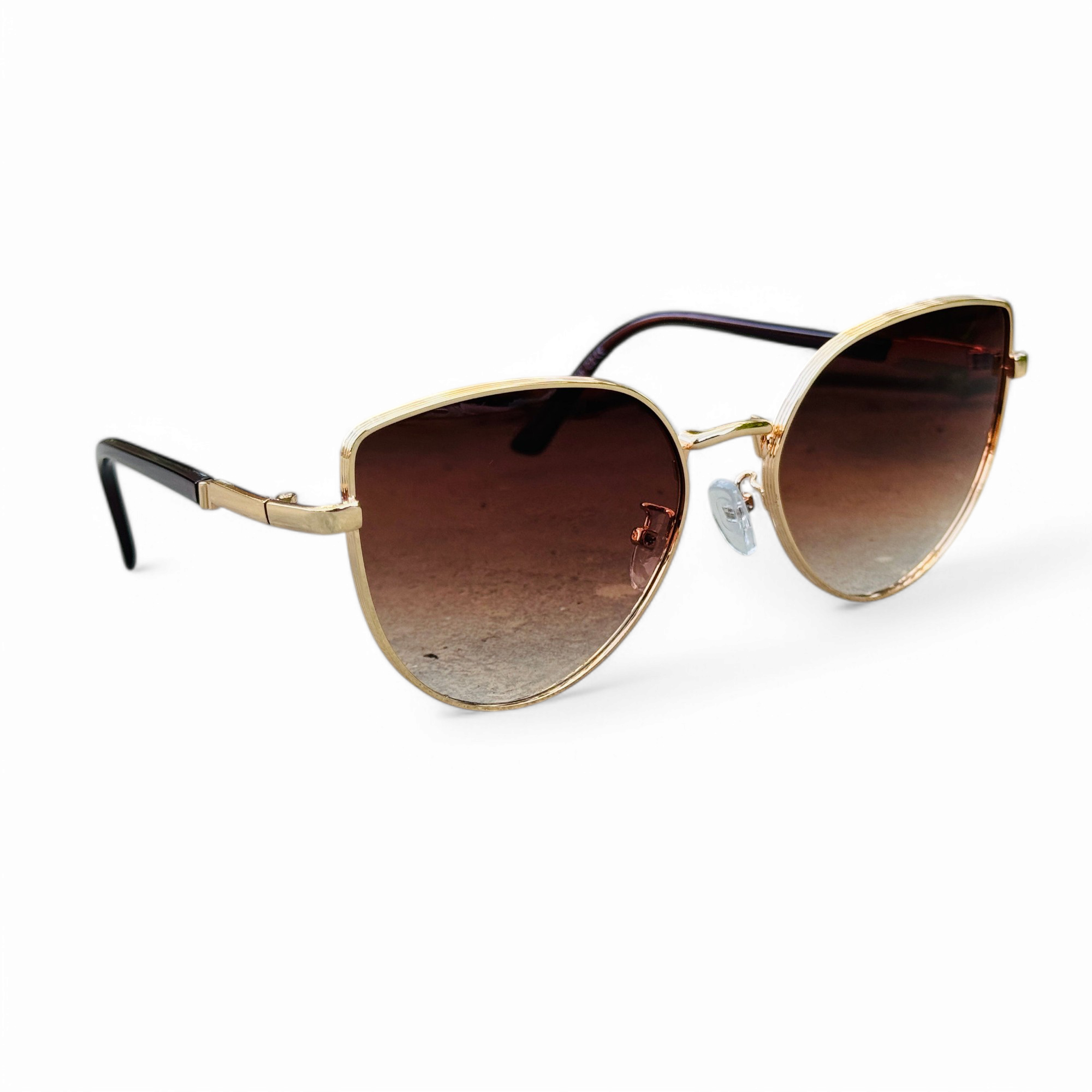 Dior – 8101 – 58 – Golden Brown – Metal – Sunglasses – Ladies