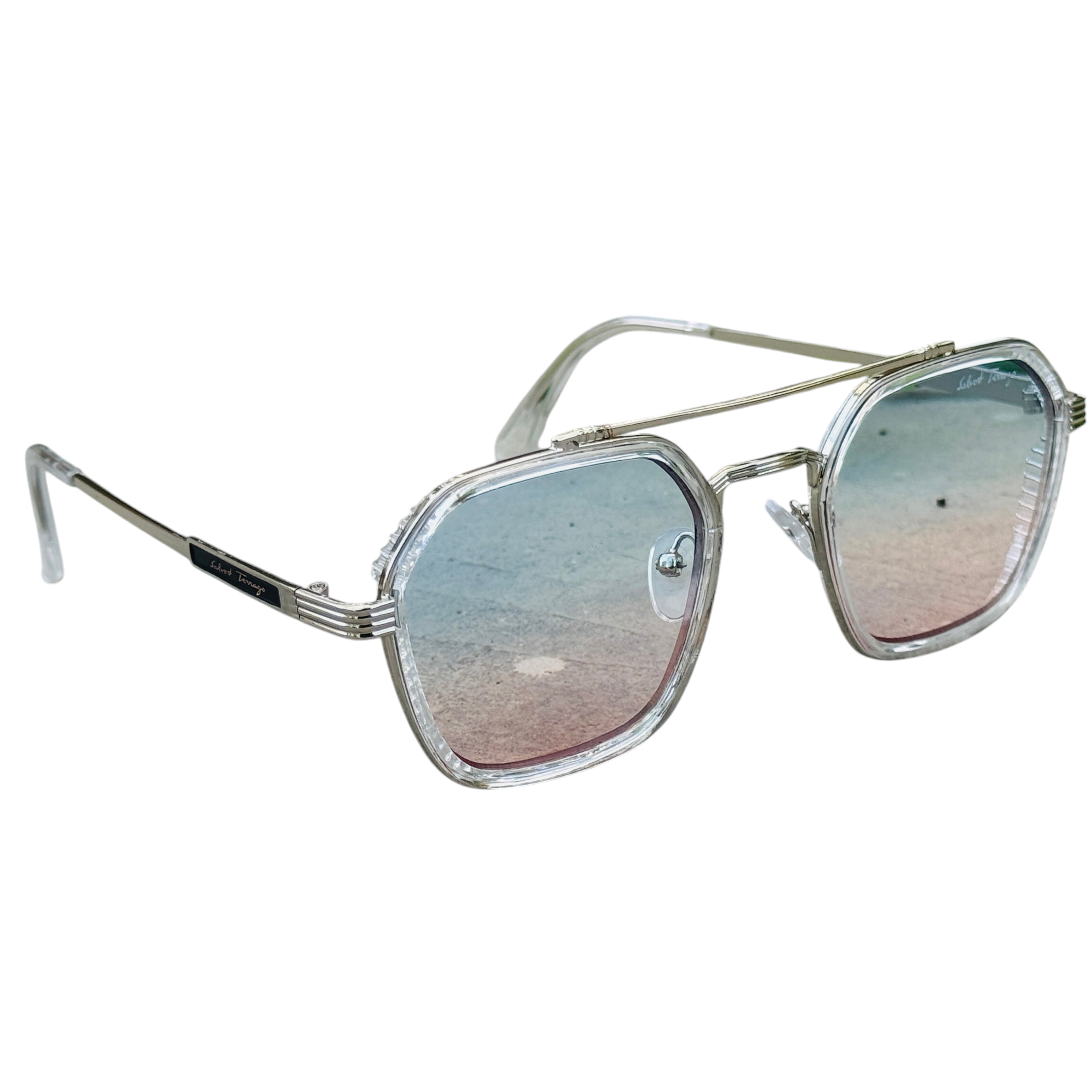 Ferragamo – 5600 – 56 – Silver Multi –- Metal – Sunglasses – Unisex