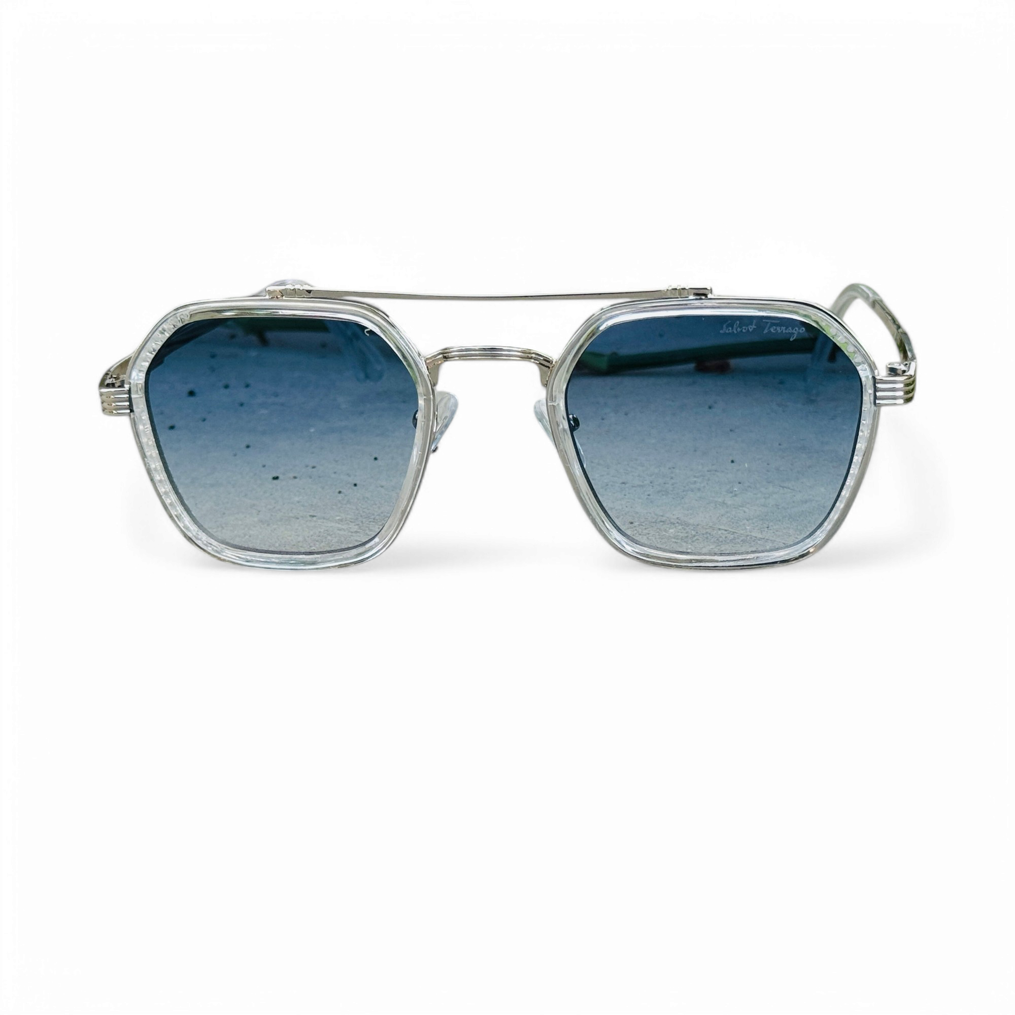 Ferragamo – 5600 – 56 – Silver Blue –- Metal – Sunglasses – Unisex