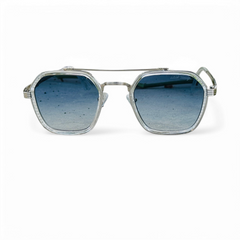 Ferragamo – 5600 – 56 – Silver Blue –- Metal – Sunglasses – Unisex