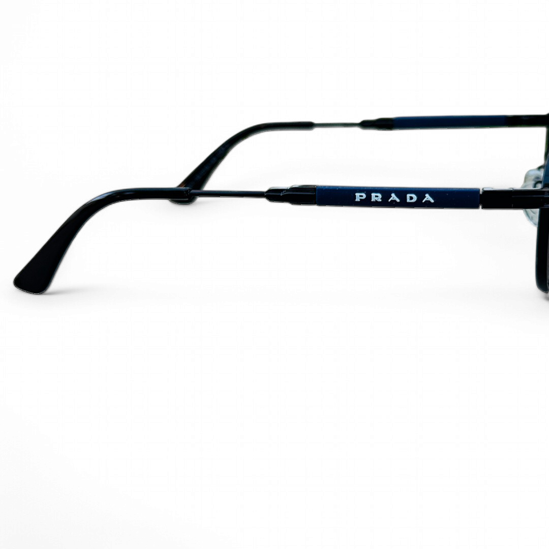 Prada – 04016 – 54 – Black Mercury – Metal – Sunglasses – Unisex - Polarized