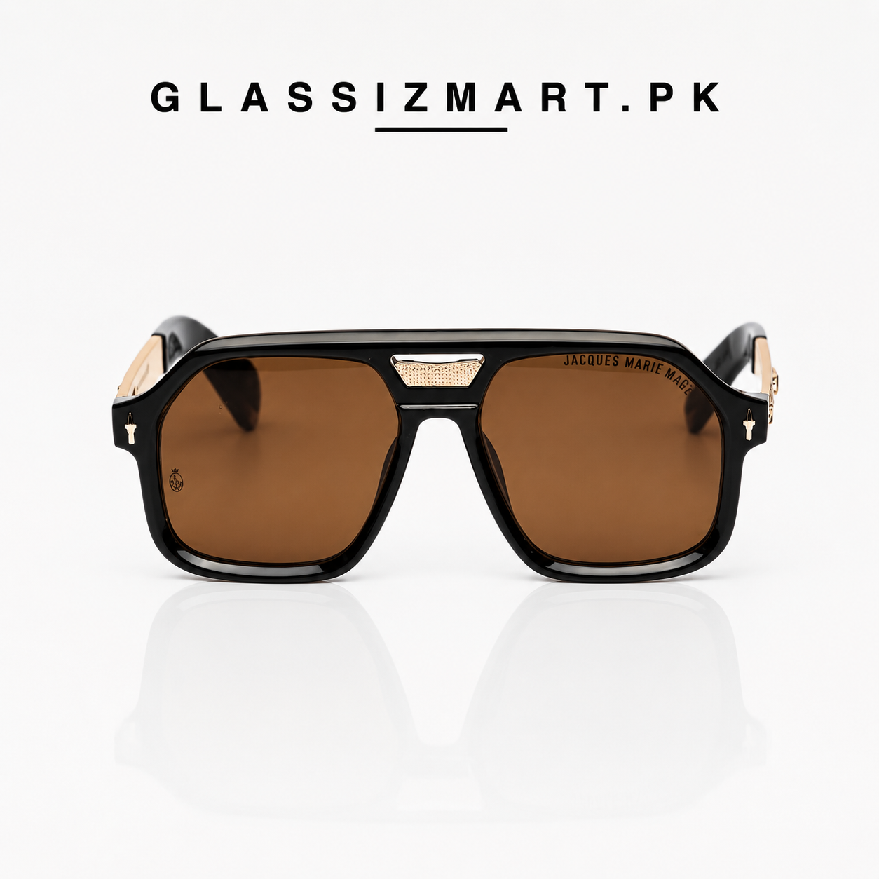 Jacques Marie Mage – 98408 – 58 – Golden Brown – Acetate – Sunglasses – Unisex