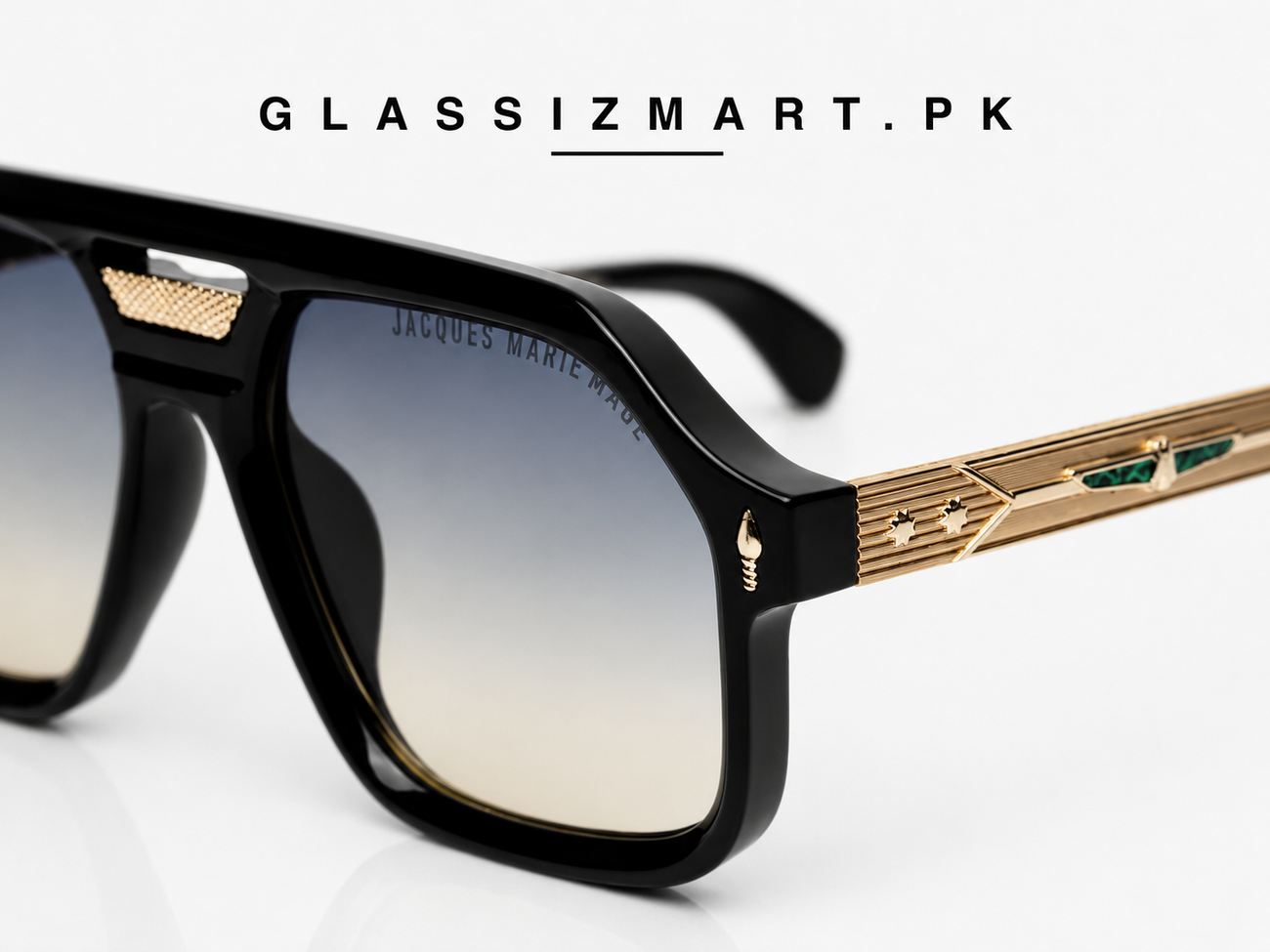 Jacques Marie Mage – 98408 – 58 – Black Multi – Acetate – Sunglasses – Unisex