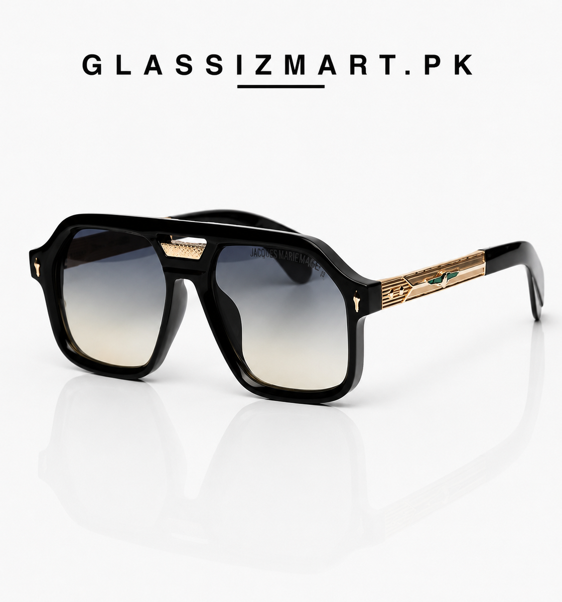 Jacques Marie Mage – 98408 – 58 – Black Multi – Acetate – Sunglasses – Unisex