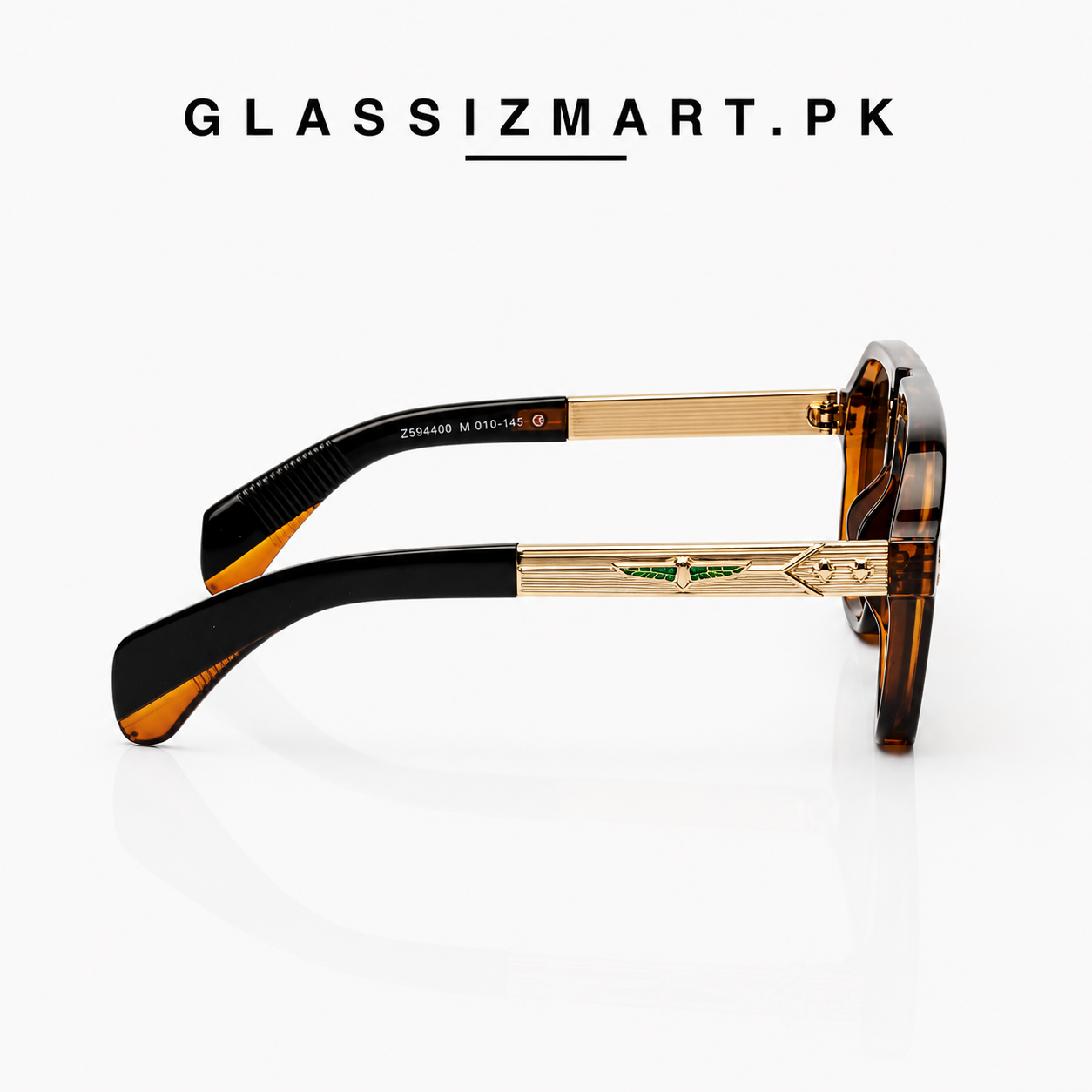 Jacques Marie Mage – 98408 – 58 – Golden Brown – Acetate – Sunglasses – Unisex