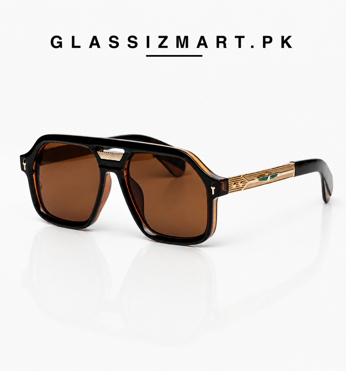 Jacques Marie Mage – 98408 – 58 – Golden Brown – Acetate – Sunglasses – Unisex