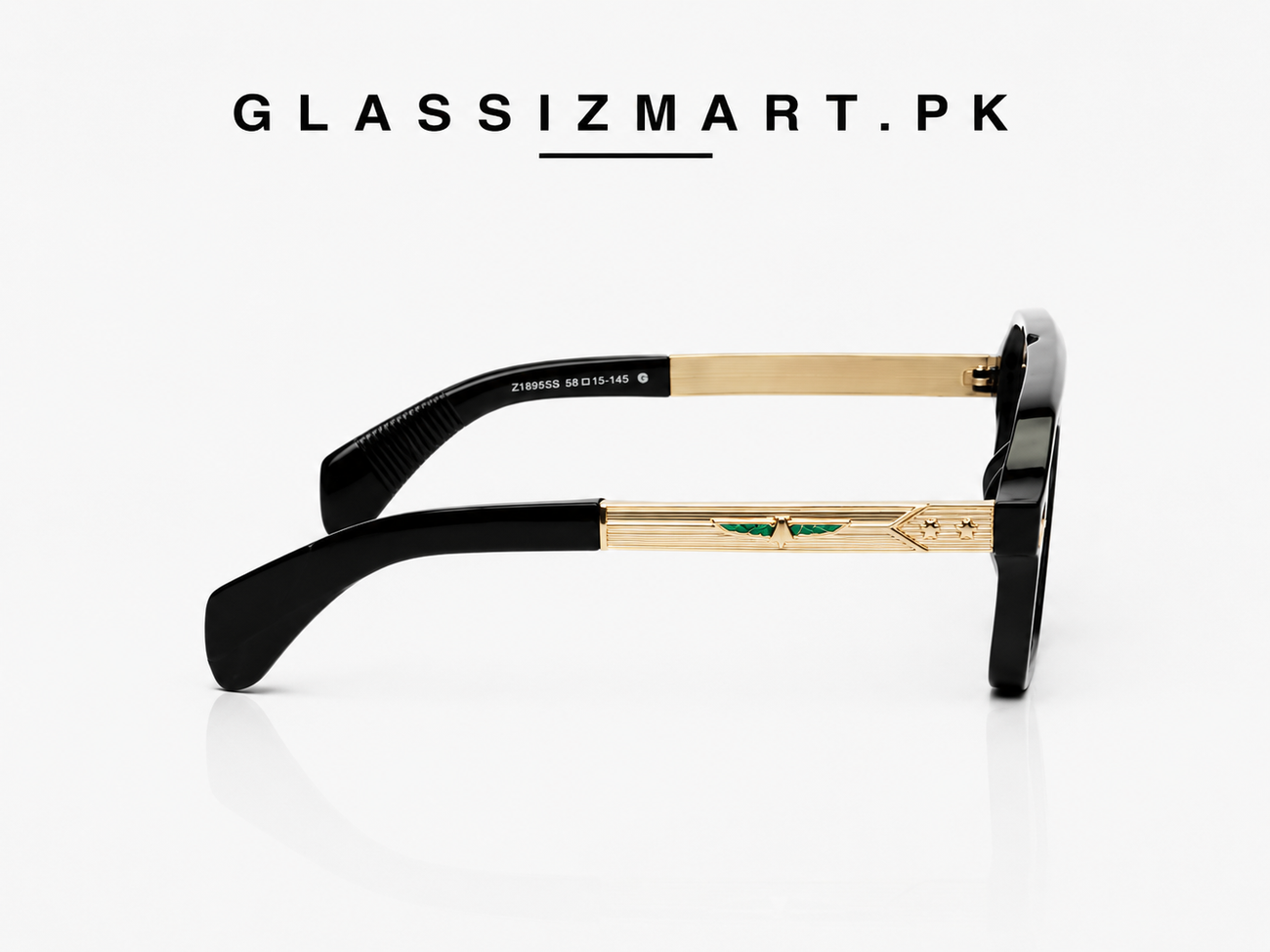 Jacques Marie Mage – 98408 – 58 – Black Multi – Acetate – Sunglasses – Unisex