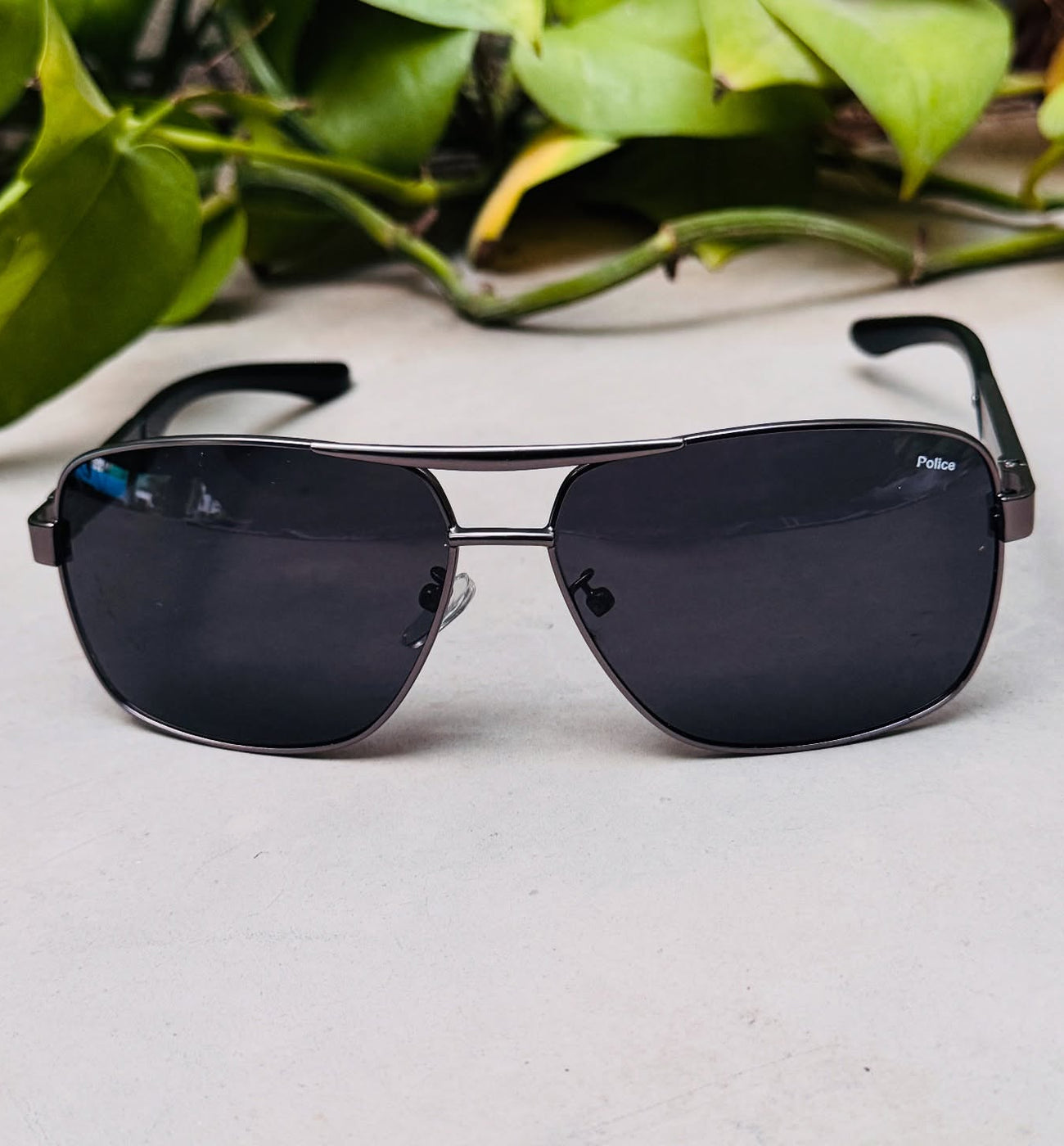 Police – 4076 – 56 – Black – Metal – Sunglasses – Unisex