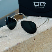 Rayban – 3026 – 62 – Silver Black – Metal – Sunglasses – Unisex