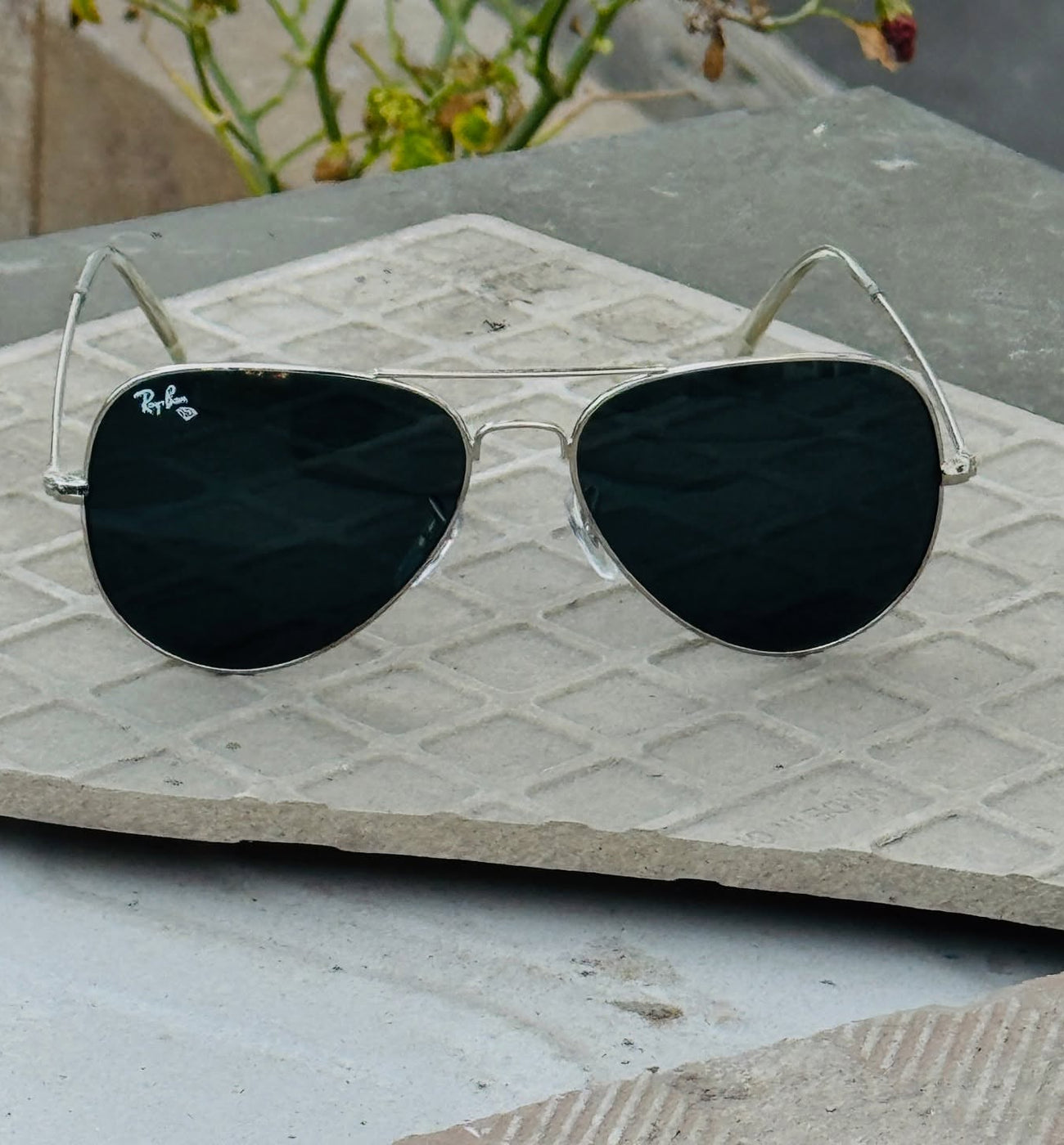 Rayban – 3026 – 62 – Silver Black – Metal – Sunglasses – Unisex