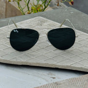 Rayban – 3026 – 62 – Silver Black – Metal – Sunglasses – Unisex