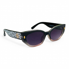 Fendi – 8100 – 53 – Black Multi – Acetate – Sunglasses – Ladies