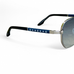 Louis Vuitton – 2A371 – 56 – Silver Blue – Metal - Sunglasses – Unisex
