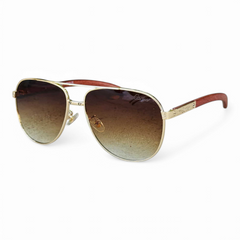 Cartier – 23051 – 59 – Golden Brown – Metal – Sunglasses – Unisex